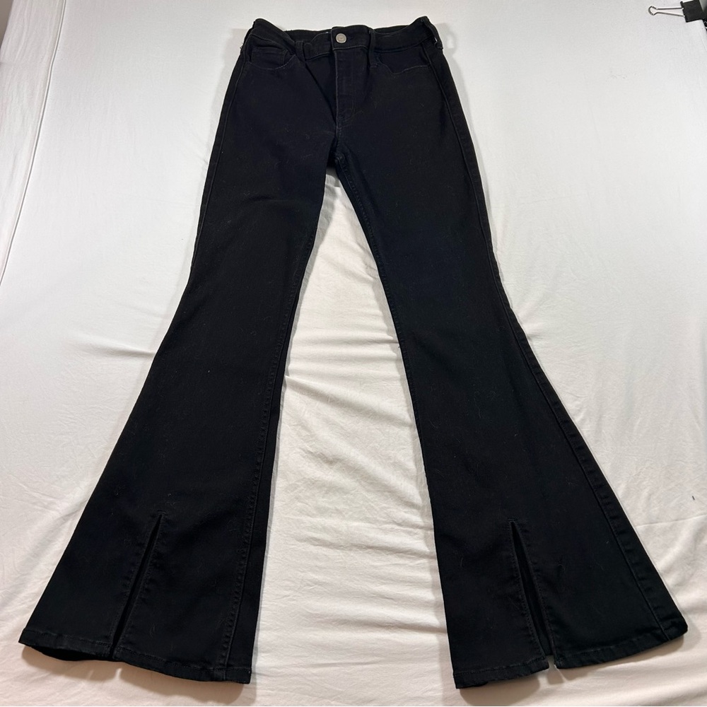 Hollister Black High-Rise Flare Jeans